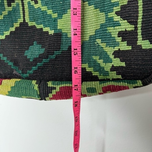 Res Ipsa Moroccan embroidered multicolor Kilim backpack - Picture 4 of 10